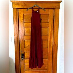 Halter top maxi dress